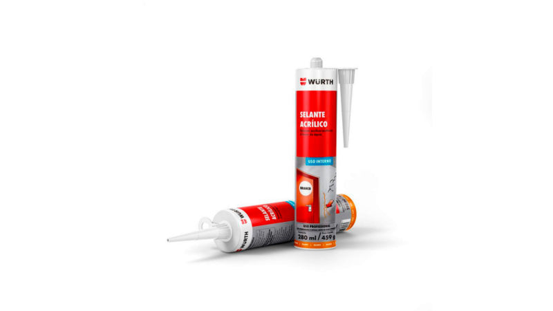 Sellador acrilico blanco 280ml | Würth Chile