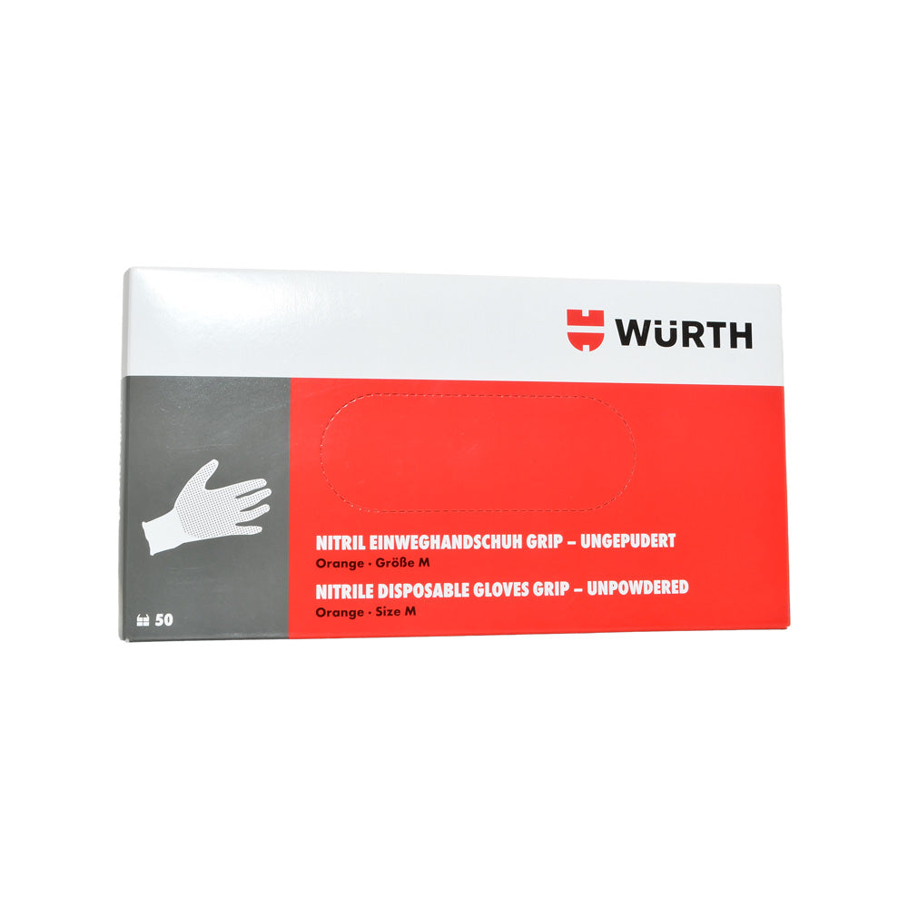 Guante de nitrilo extra naranja | Würth Chile