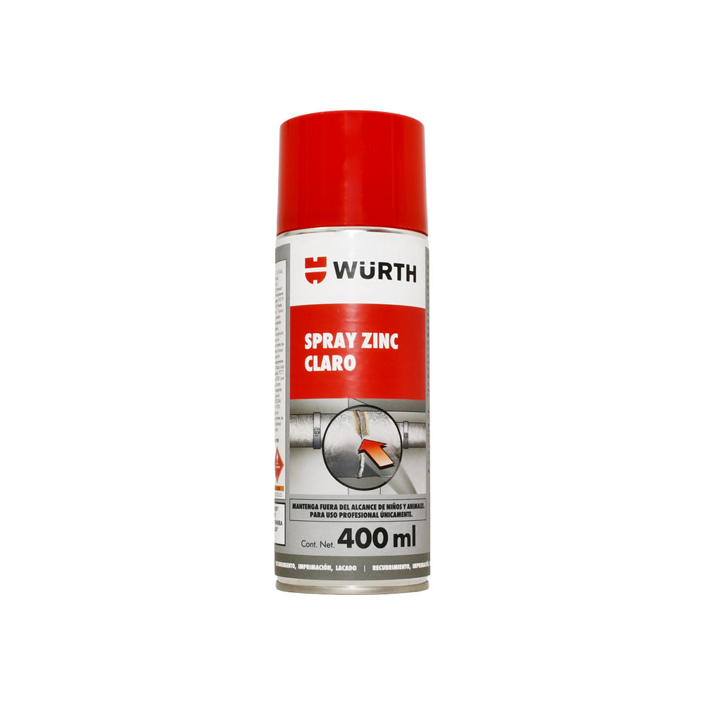 Spray zinc claro 400ml | Würth Chile