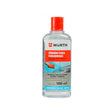 Botella de repelente de agua para vidrios WATER OFF de la marca Würth en formato de 100 ml, aplicado sobre el parabrisas de un auto para mejorar la visibilidad en días de lluvia.
