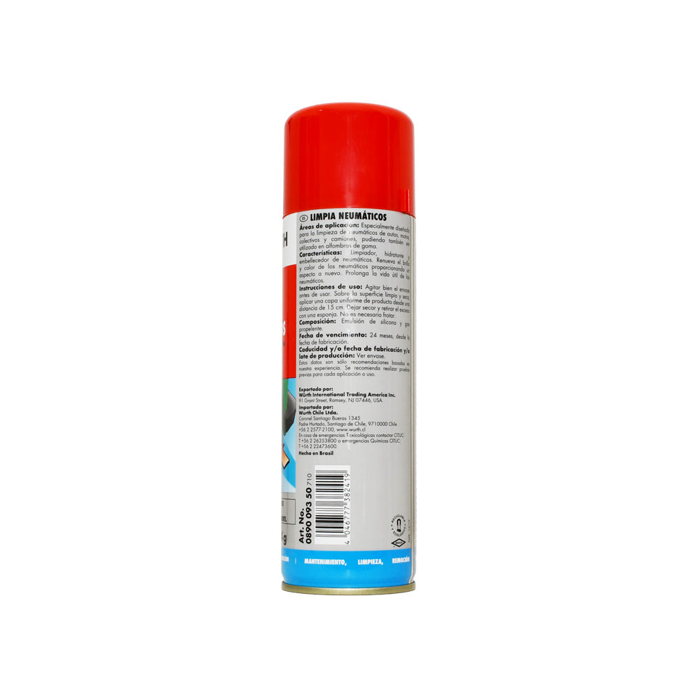 Limpiador de neumáticos en spray 350ml | Würth Chile