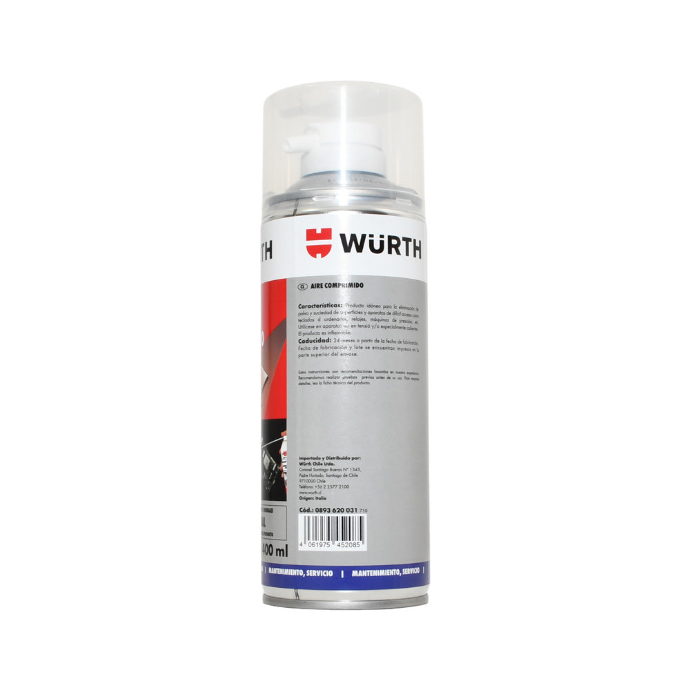 Spray aire comprimido 400ml | Würth Chile